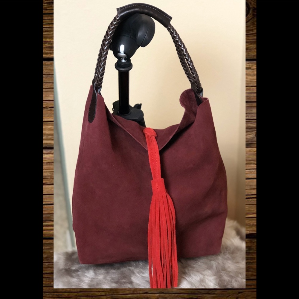 Uno Alla Volta Suede Handmade Italian Tote